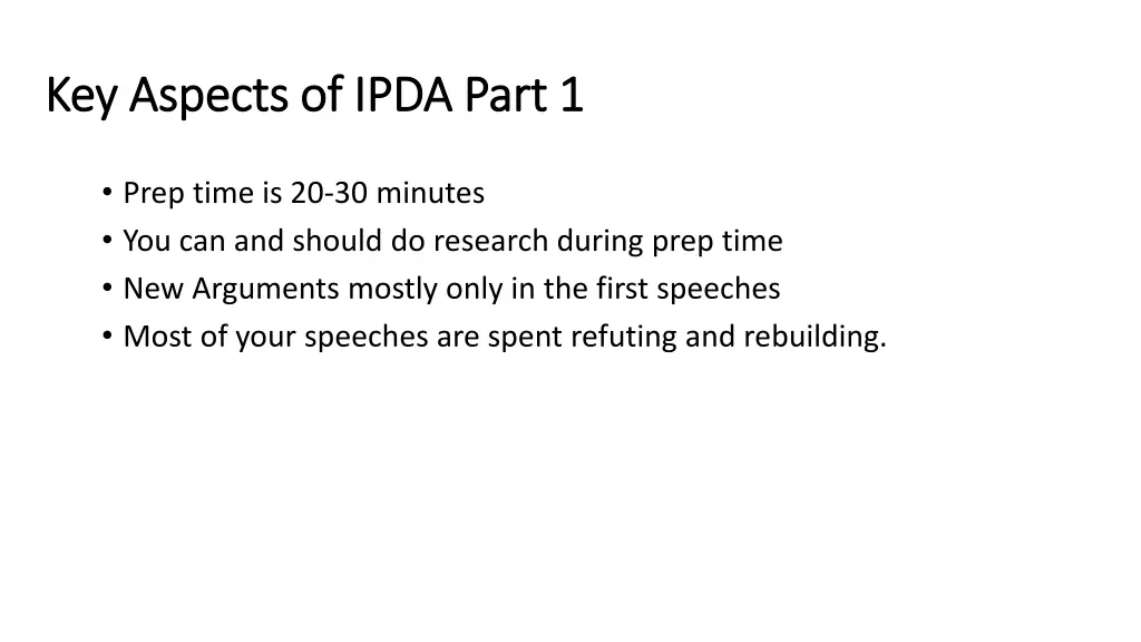 key aspects of ipda part 1 key aspects of ipda