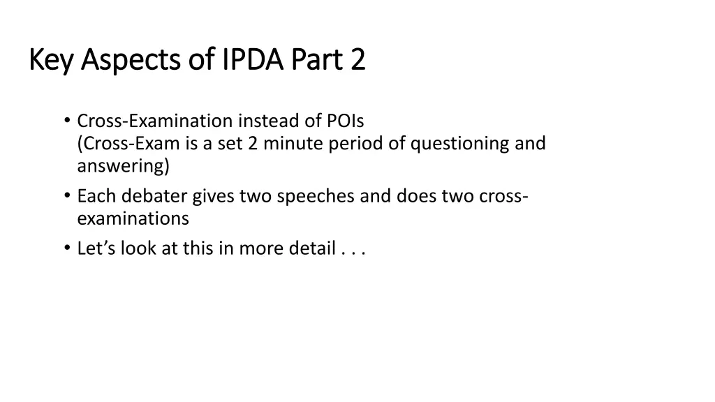 key aspects of ipda part 2 key aspects of ipda