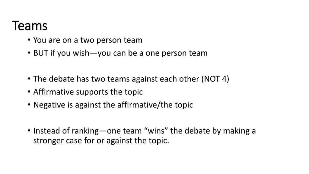teams teams you are on a two person team