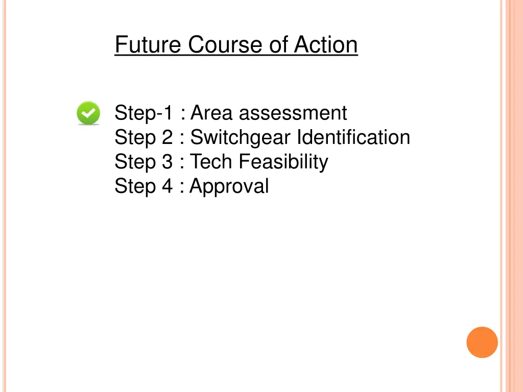 future course of action 1