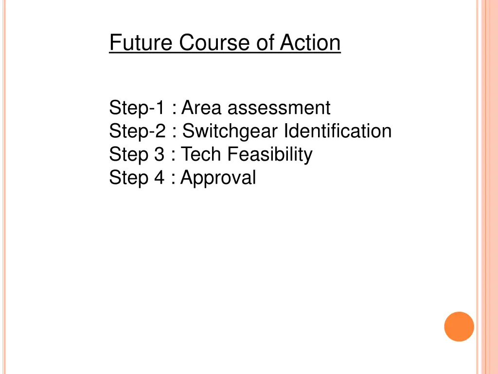 future course of action