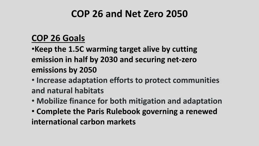 cop 26 and net zero 2050 1