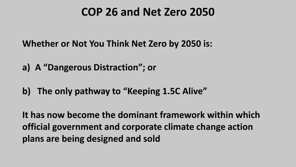 cop 26 and net zero 2050 2