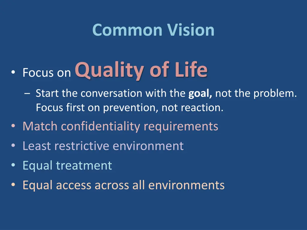 common vision