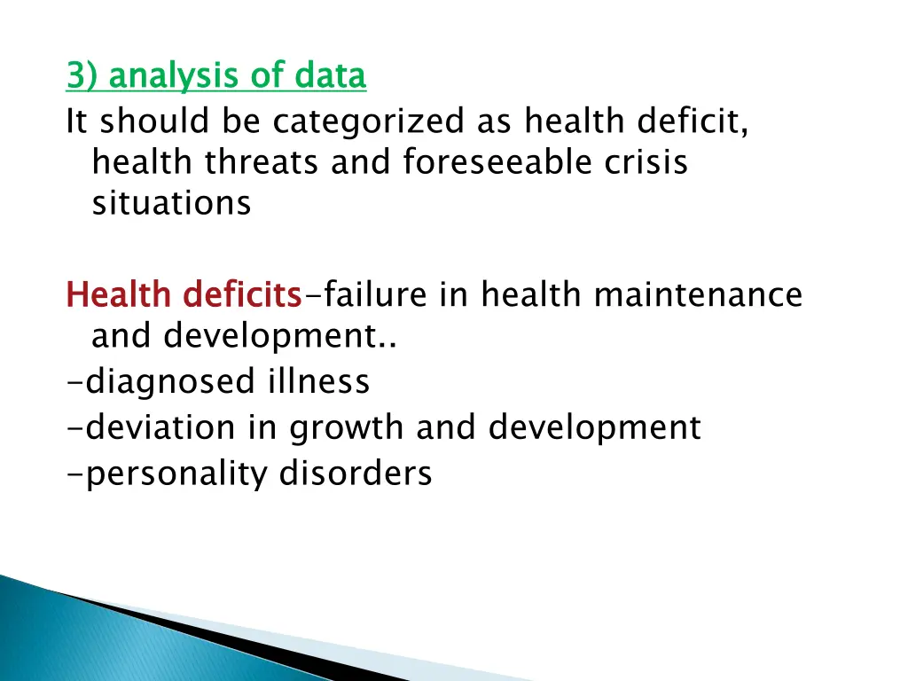 3 analysis of data it should be categorized
