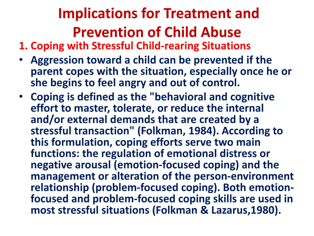 implications for treatment and prevention
