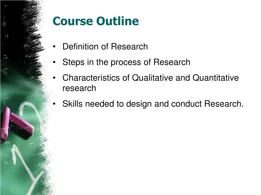 course outline
