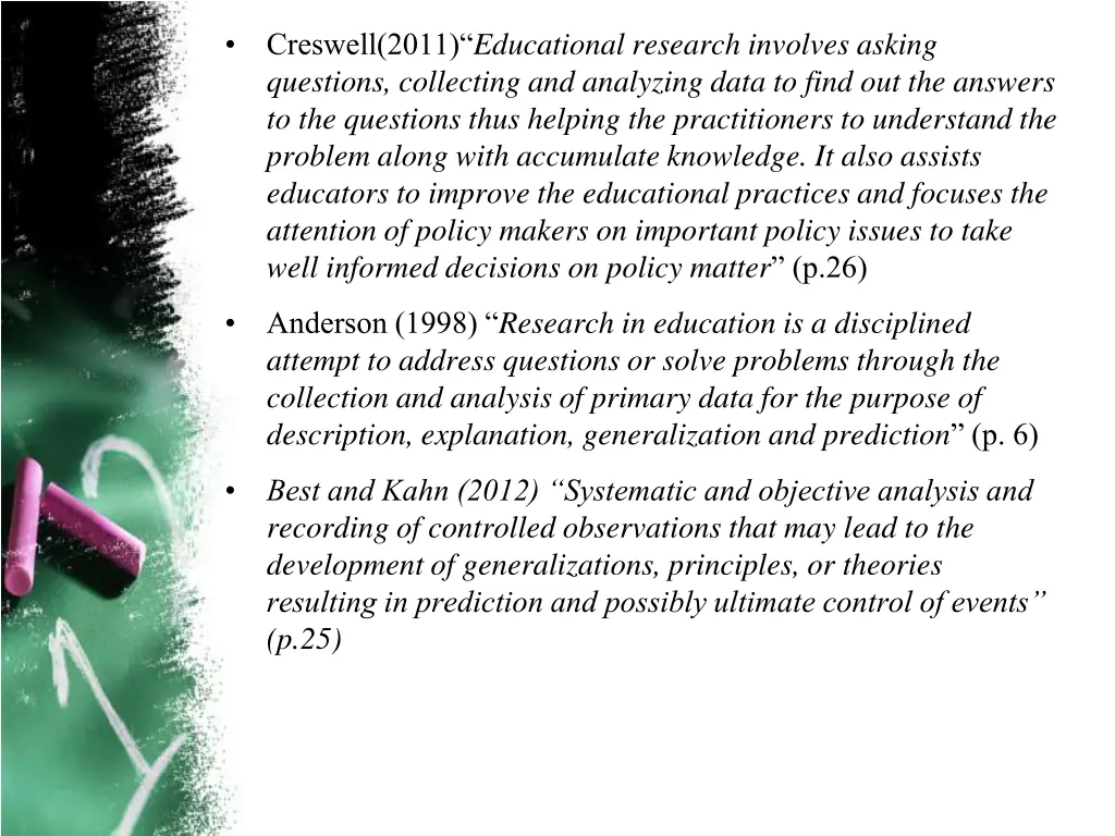 creswell 2011 educational research involves