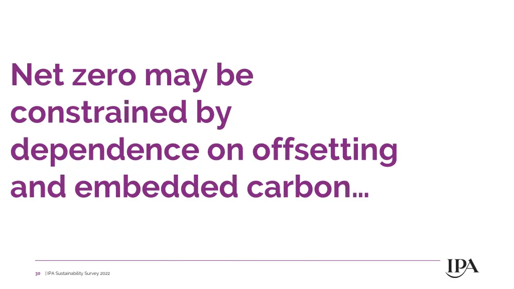net zero may be constrained by dependence
