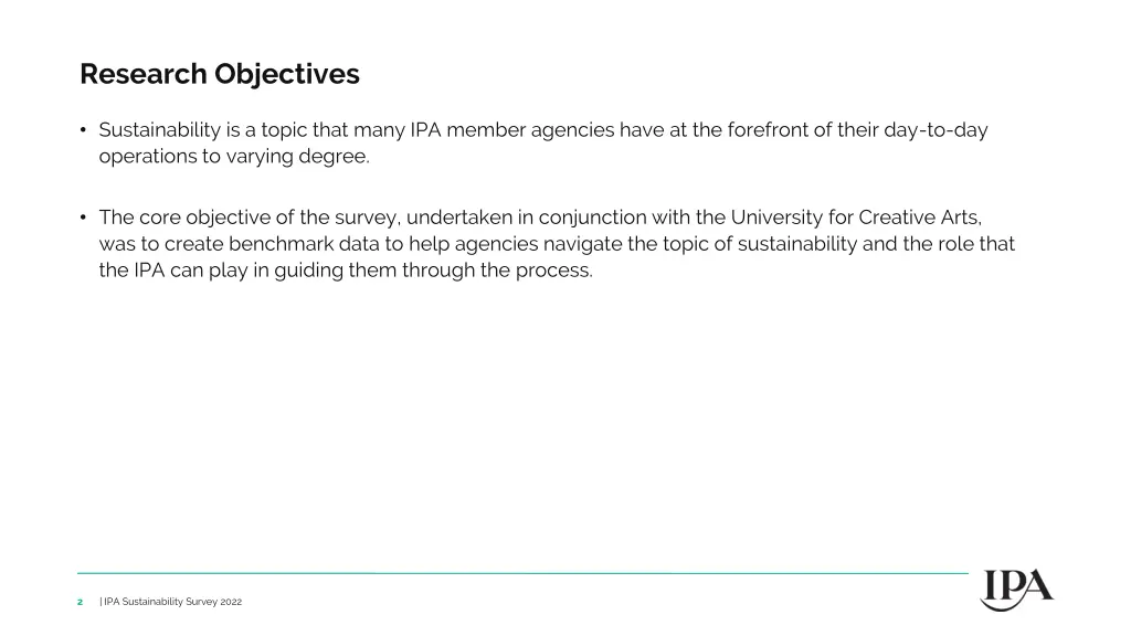 research objectives