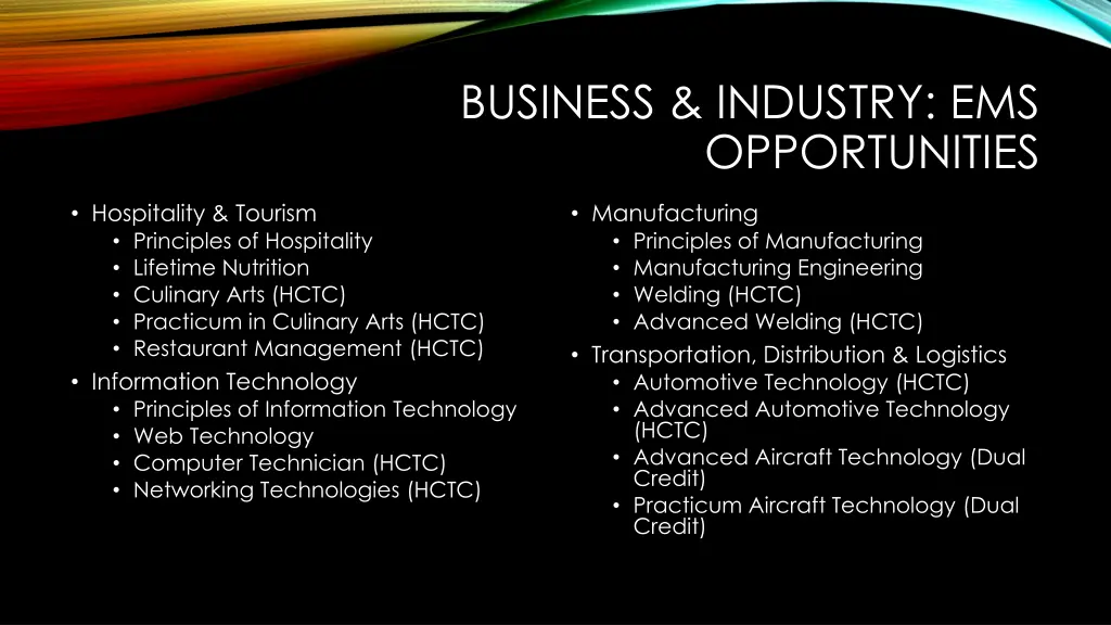 business industry ems opportunities 1