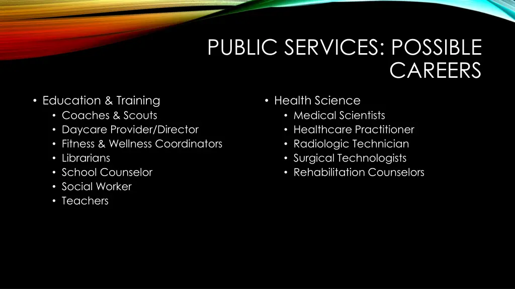 public services possible