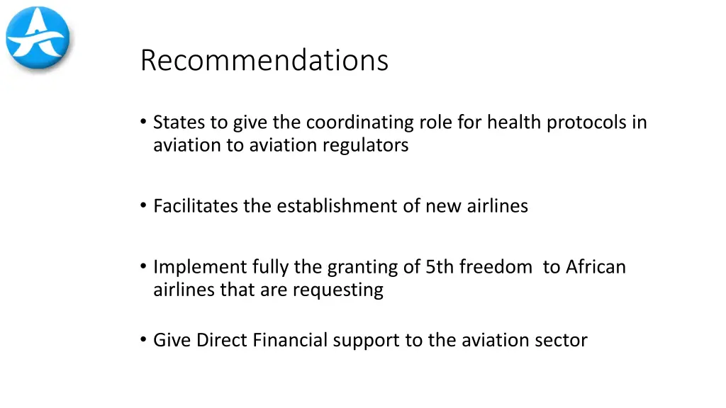 recommendations