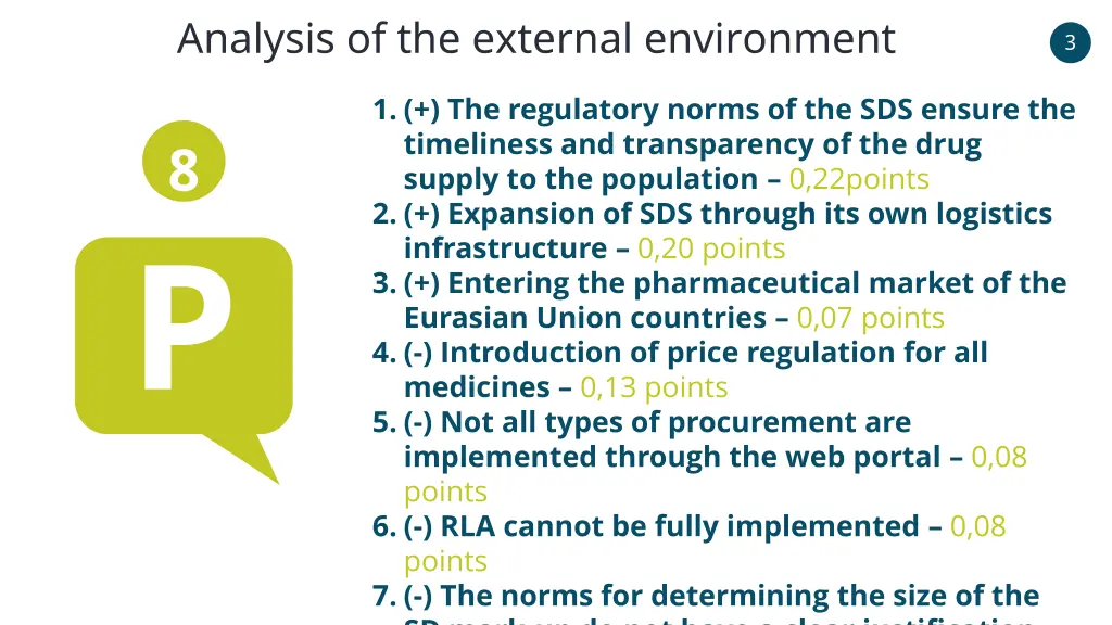 analysis of the external environment