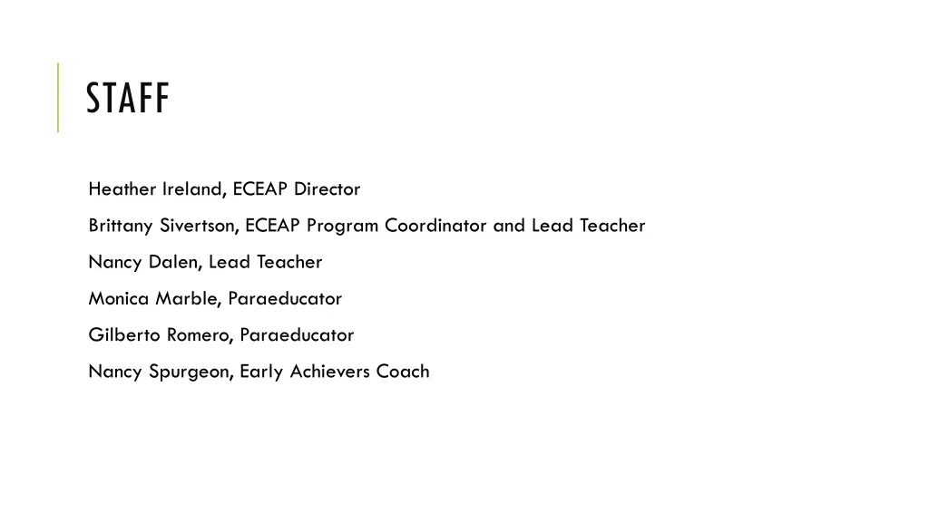 staff