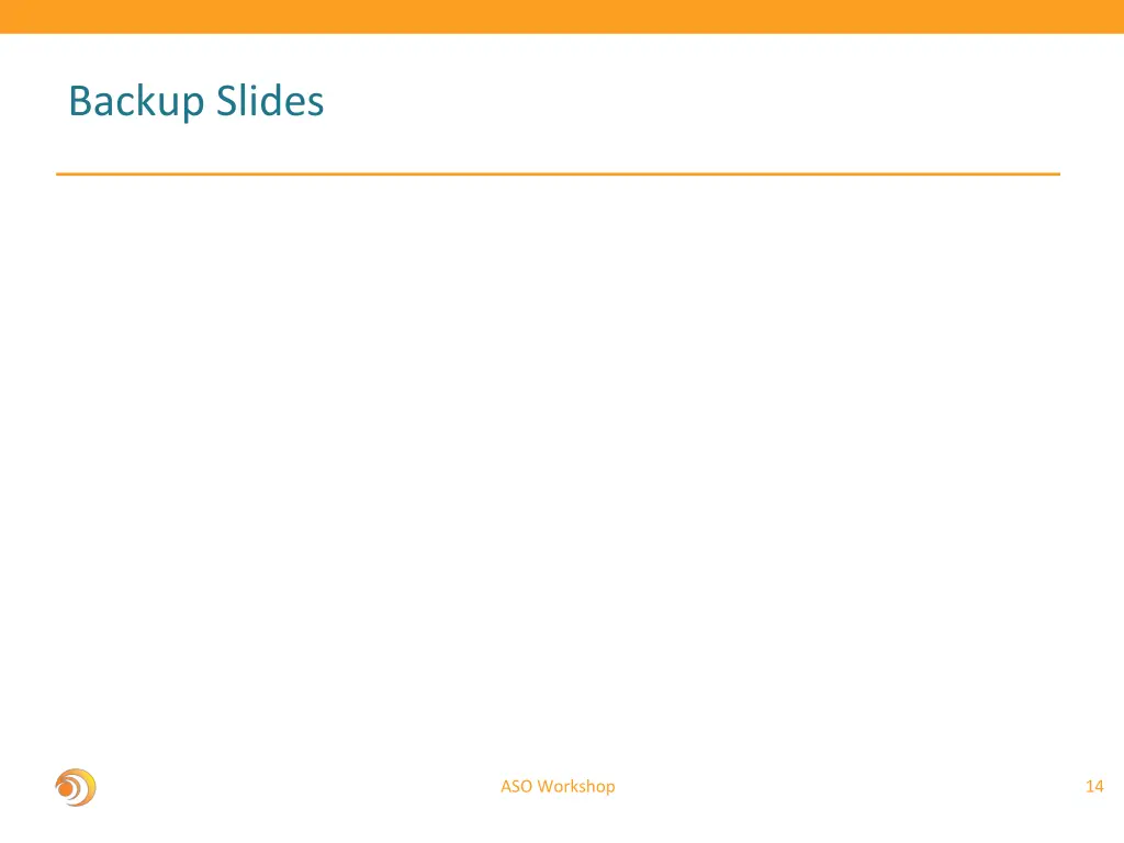 backup slides