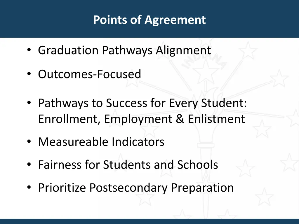 points of agreement