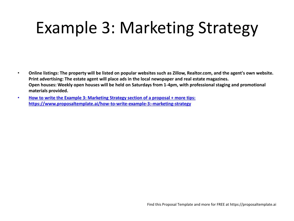 example 3 marketing strategy