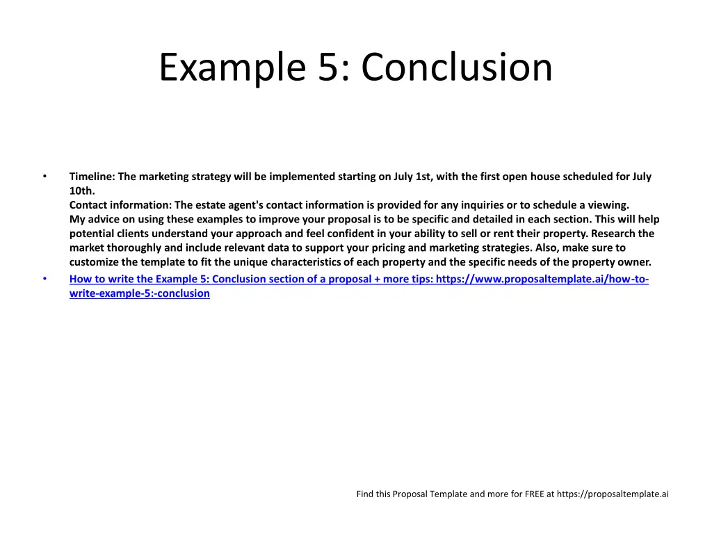 example 5 conclusion