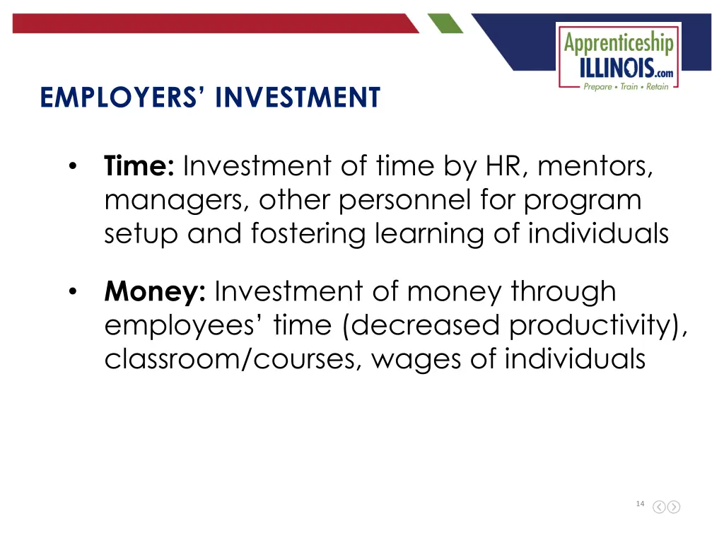 employers investment