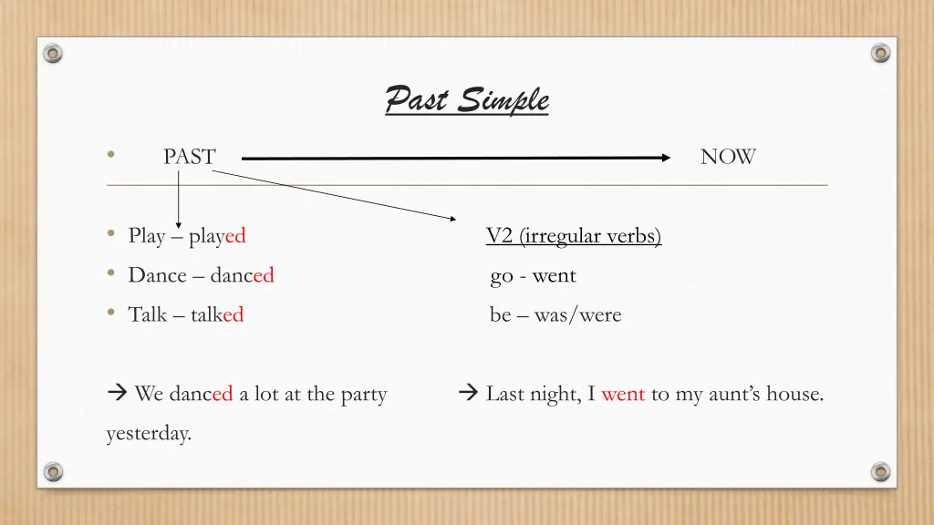 past simple