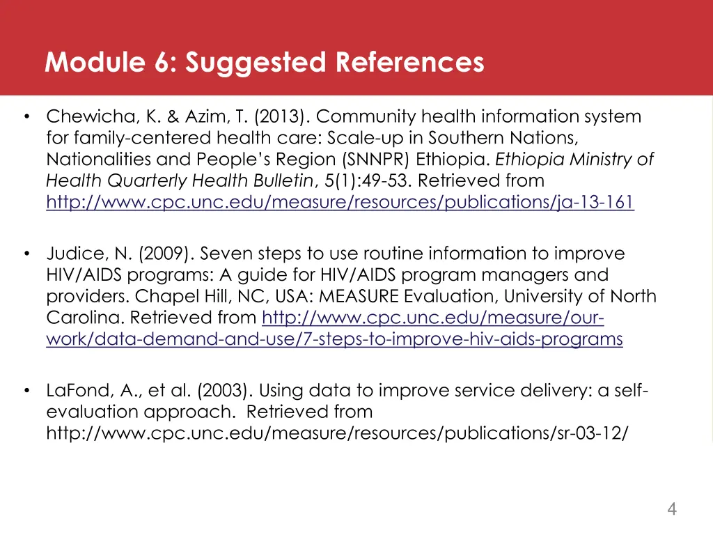 module 6 suggested references