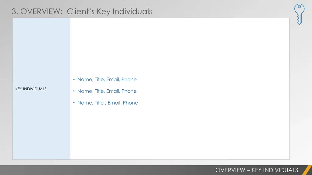 3 overview client s key individuals