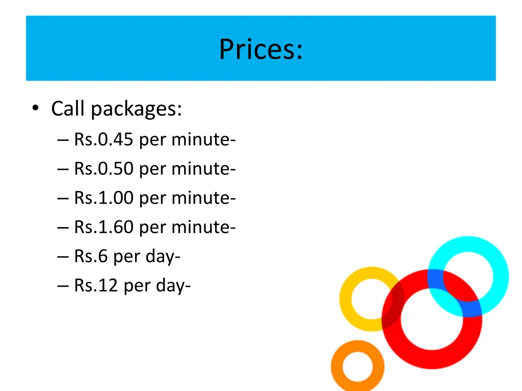 prices