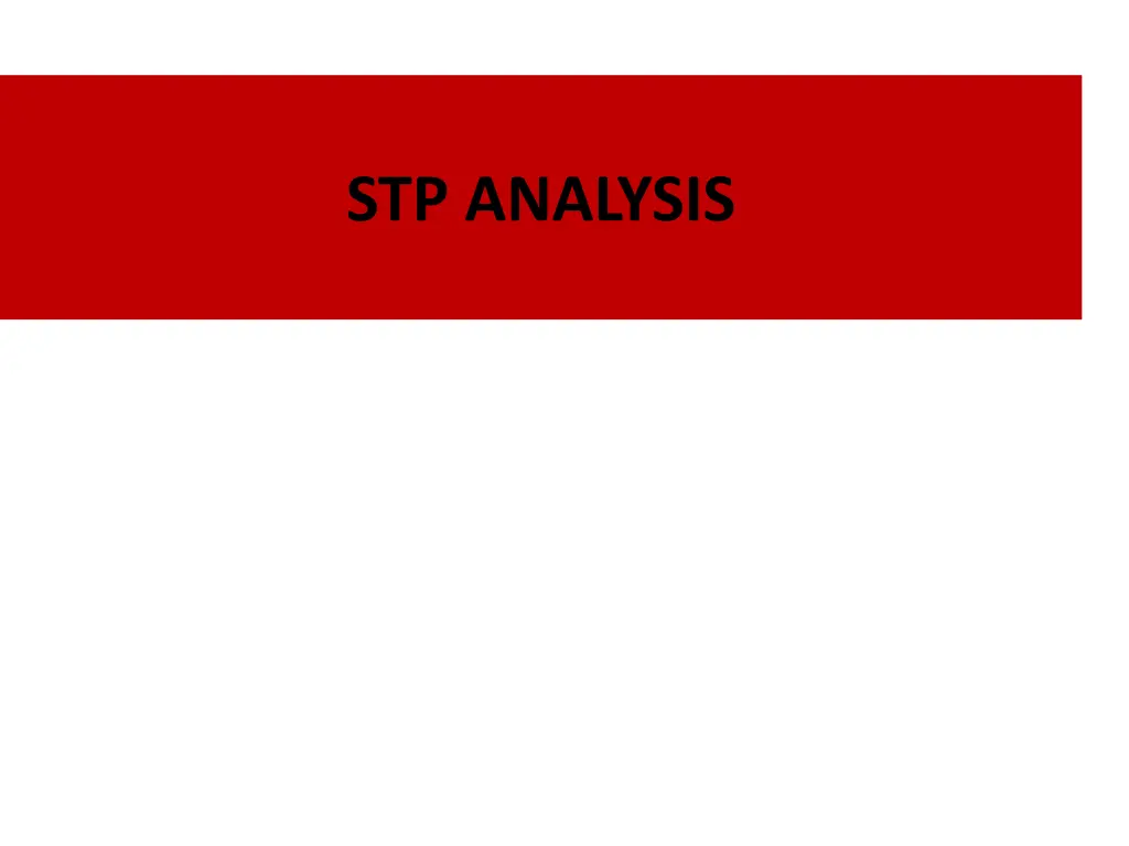 stp analysis