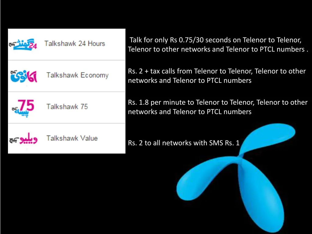 talk for only rs 0 75 30 seconds on telenor