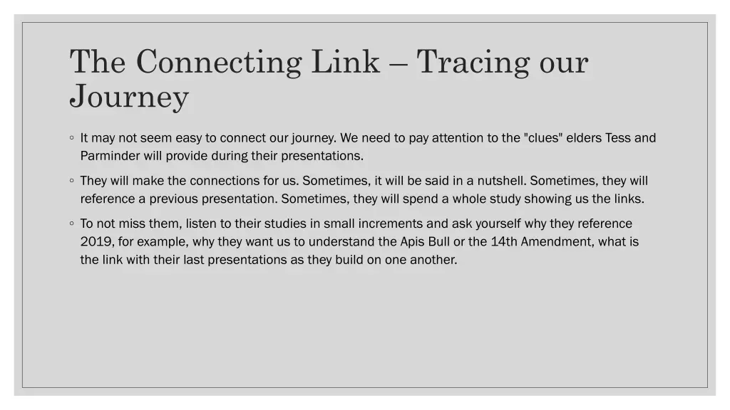the connecting link tracing our journey