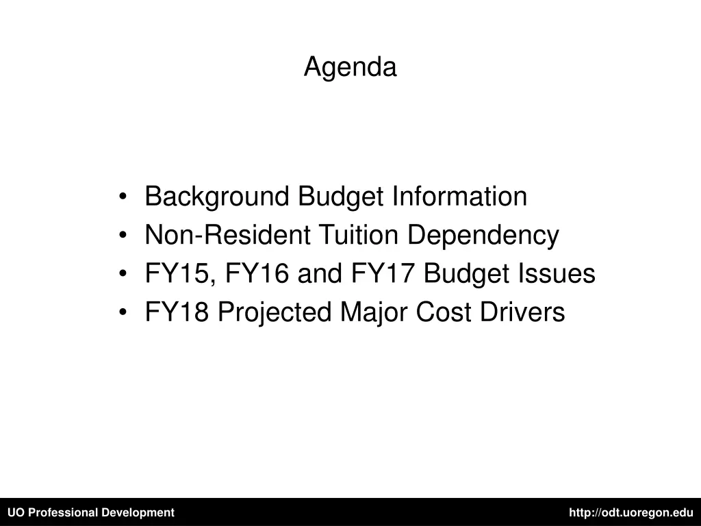 agenda