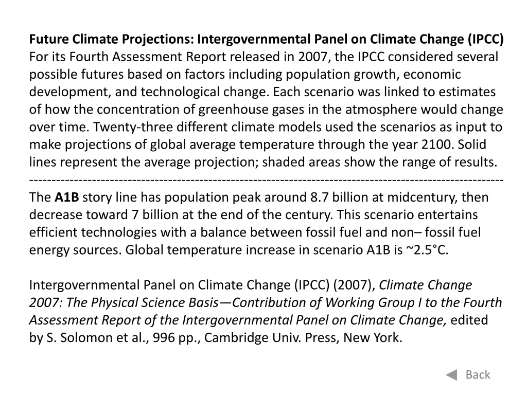 future climate projections intergovernmental 2
