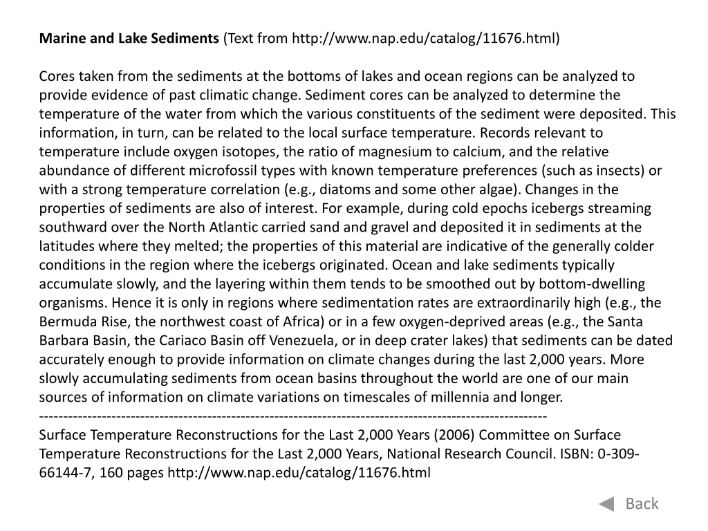 marine and lake sediments text from http