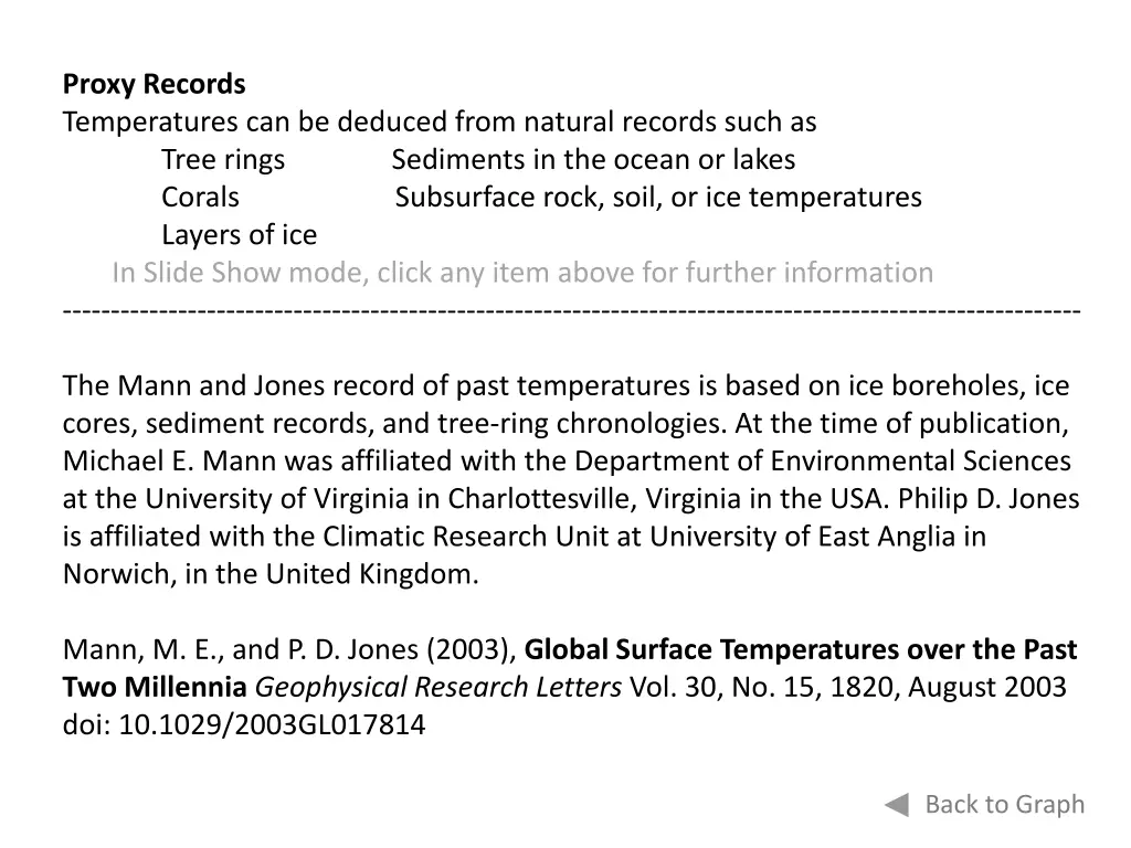 proxy records temperatures can be deduced from 1