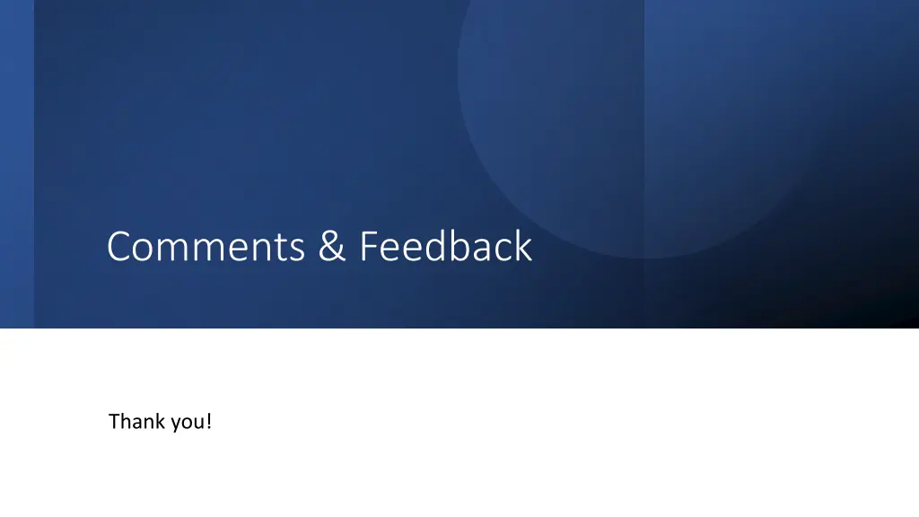 comments feedback