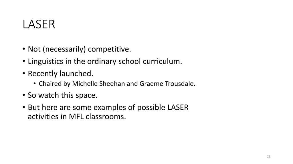 laser