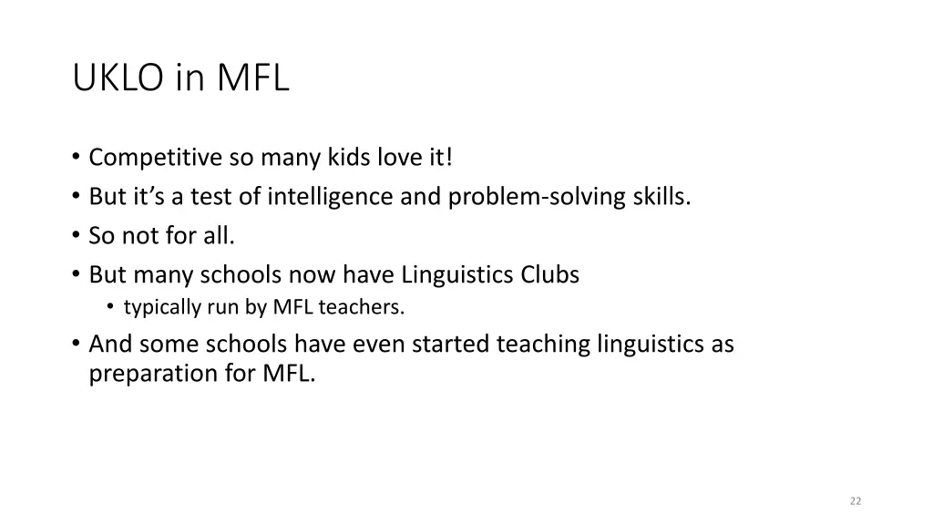 uklo in mfl