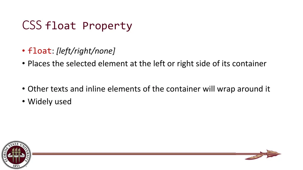 css float property