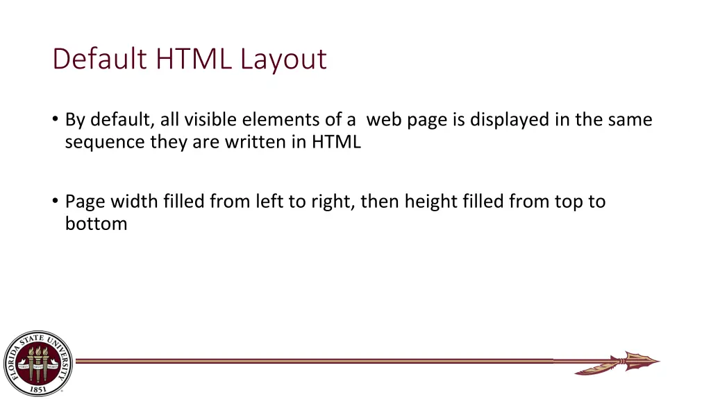 default html layout