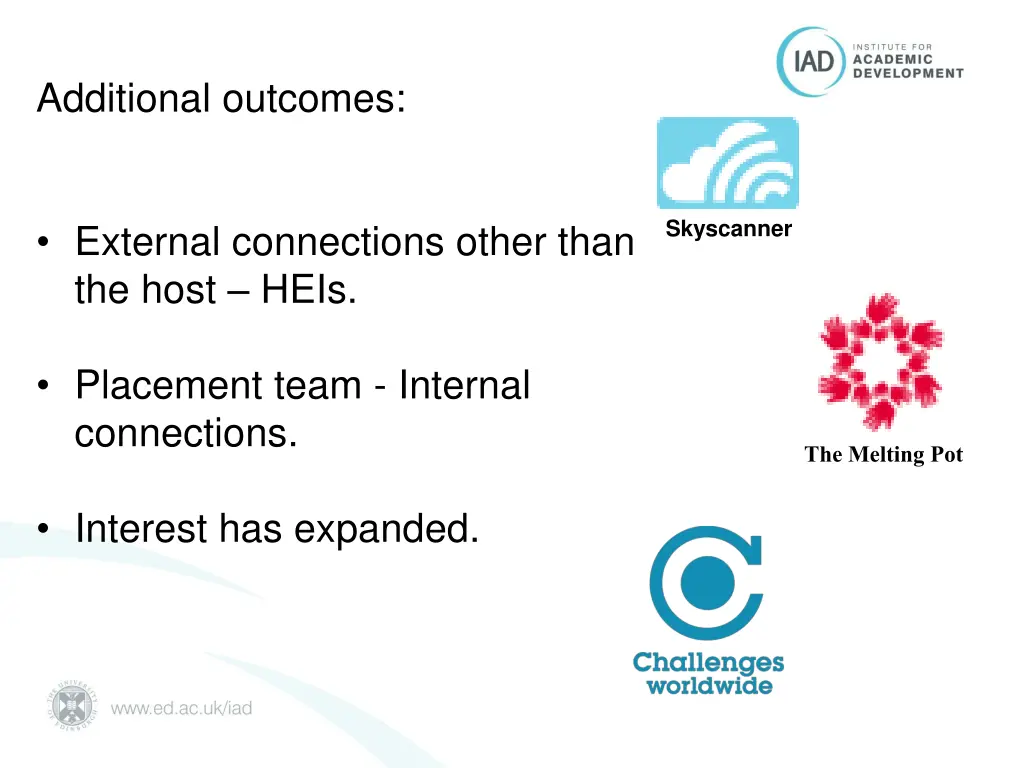 additional outcomes