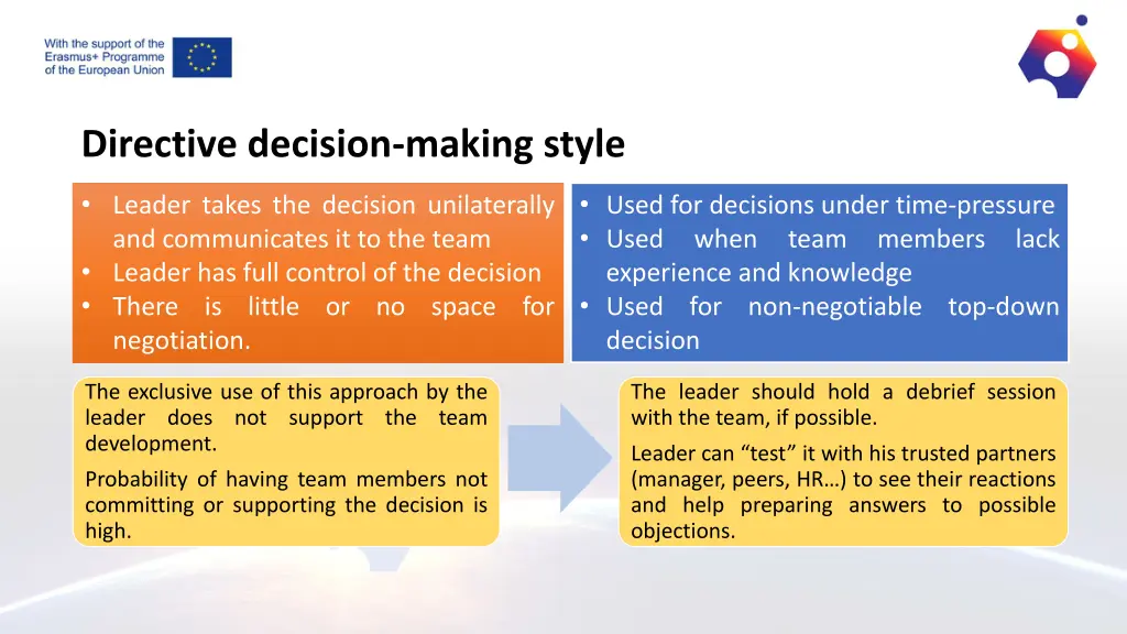 directive decision making style