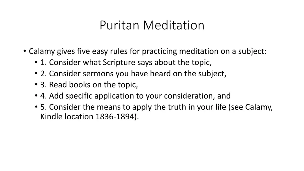 puritan meditation 8