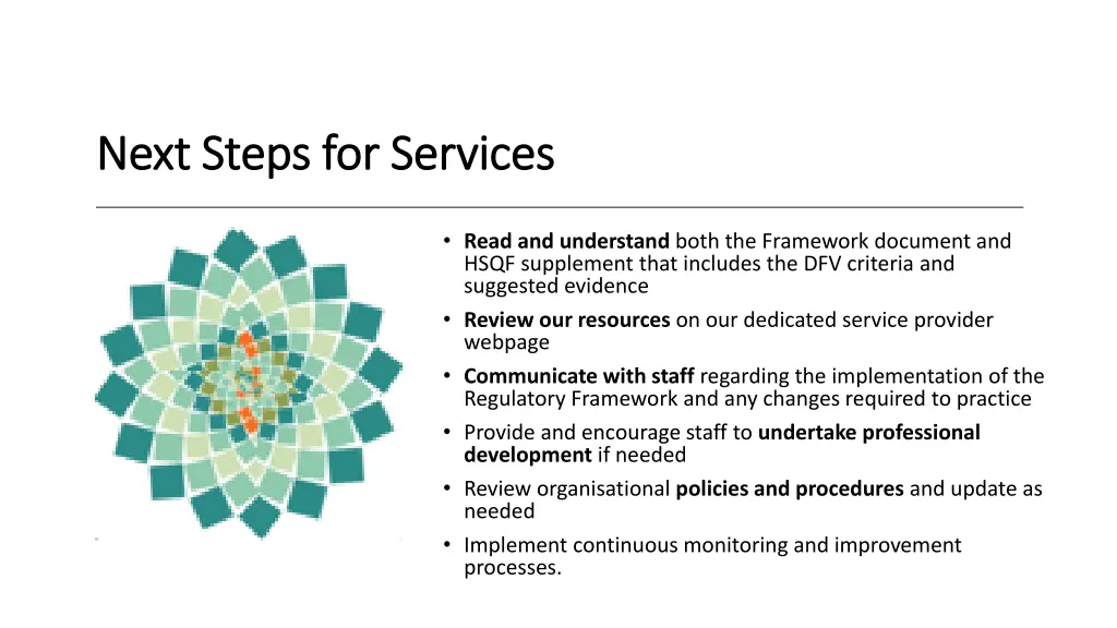 next steps for services next steps for services
