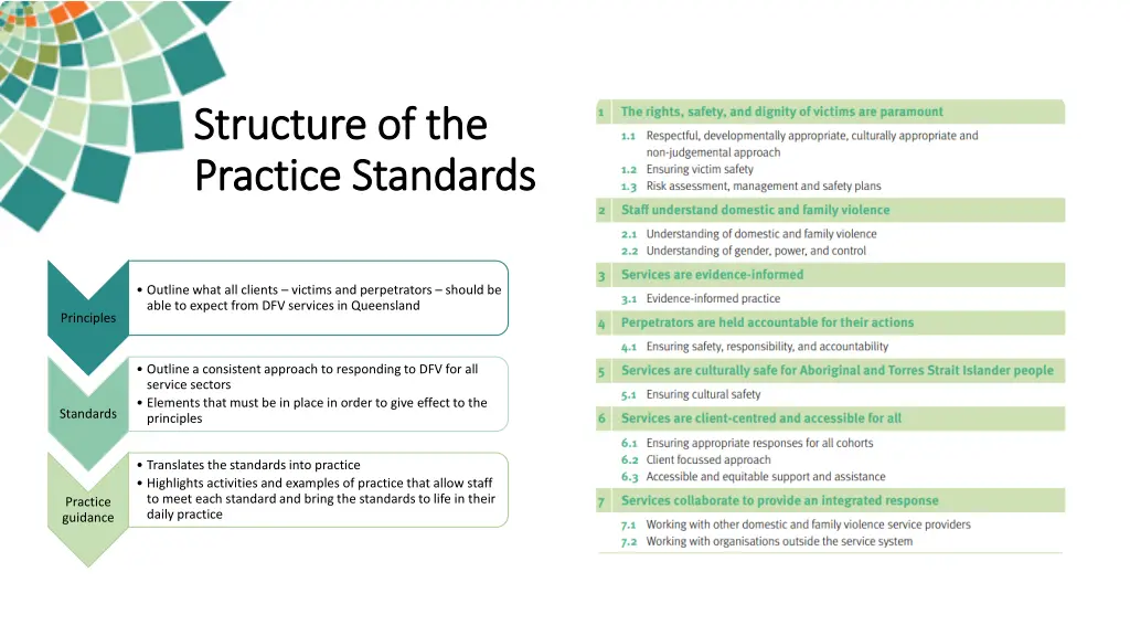 structure of the structure of the practice