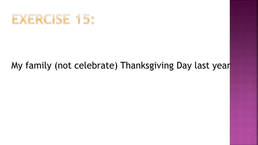 exercise 15