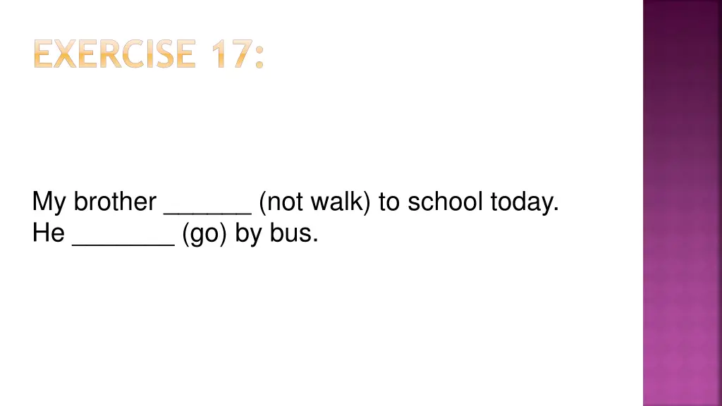 exercise 17