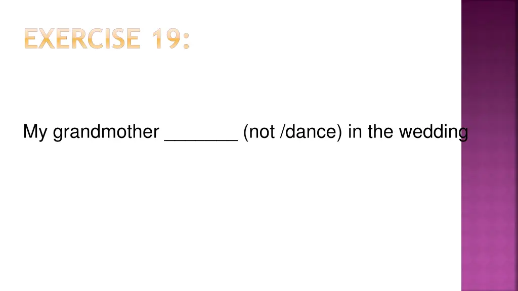 exercise 19