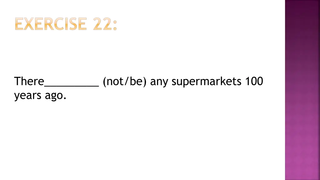 exercise 22