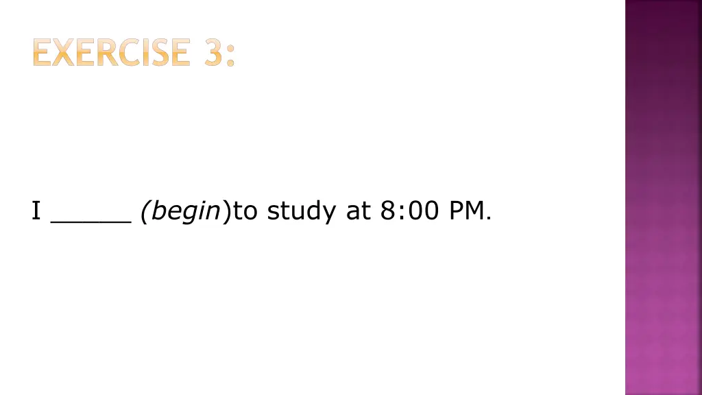 exercise 3